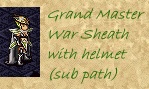 Minako modelling the Grand Master Warrior Sheath Armor for subbed masters