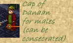 Cap of Danaan, can be consecrated to a god